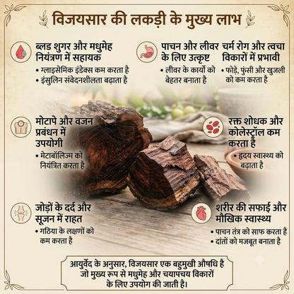 Vijaysar Wood Glass — Natural Sugar Balance, the Ayurvedic Way