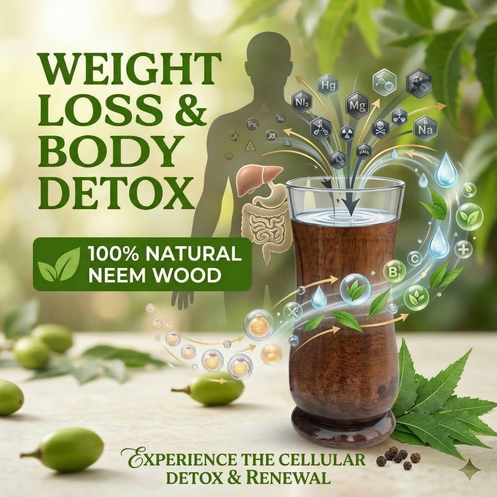 Neem Wooden Glass - Eco Friendly Ayurvedic